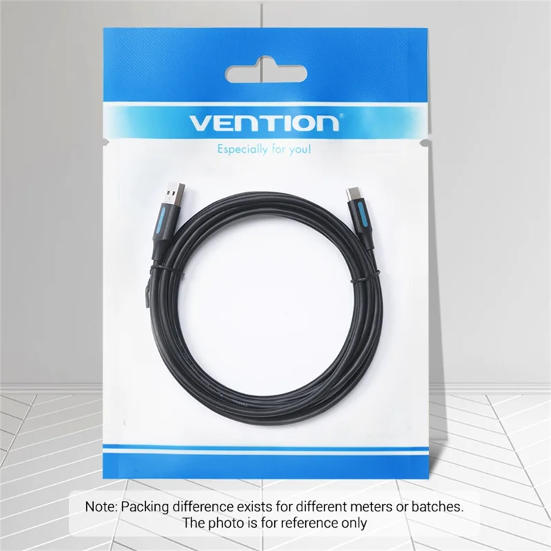 VENTION COKBH 2m USB 2.0 Type A to Type C Cable 3A Fast Charging Phone Tablet Data Cord - Black