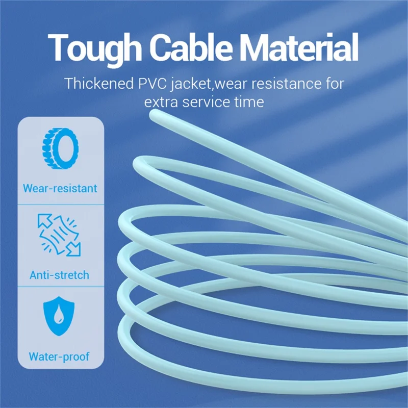 VENTION COKSF 1m USB 2.0 Type A to Type C Cable 3A Fast Charging Phone Tablet Data Cord - Lake Blue