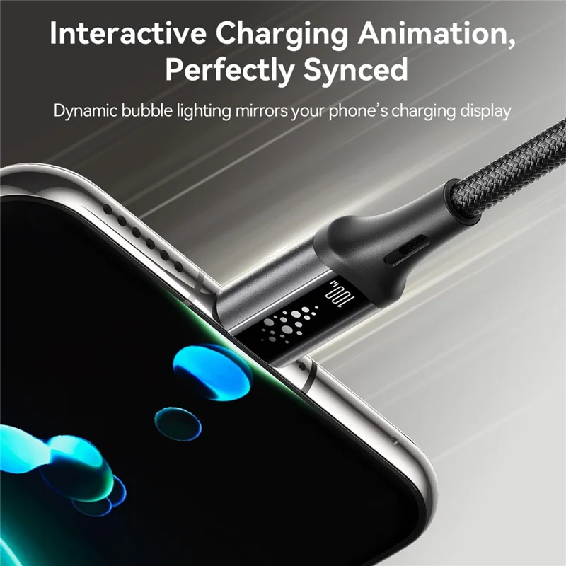 JOYROOM S-A60 1,2 м Кабель Type-C to Type-C 100 Вт Быстрая зарядка Синхронизация данных Нейлоновый плетеный шнур