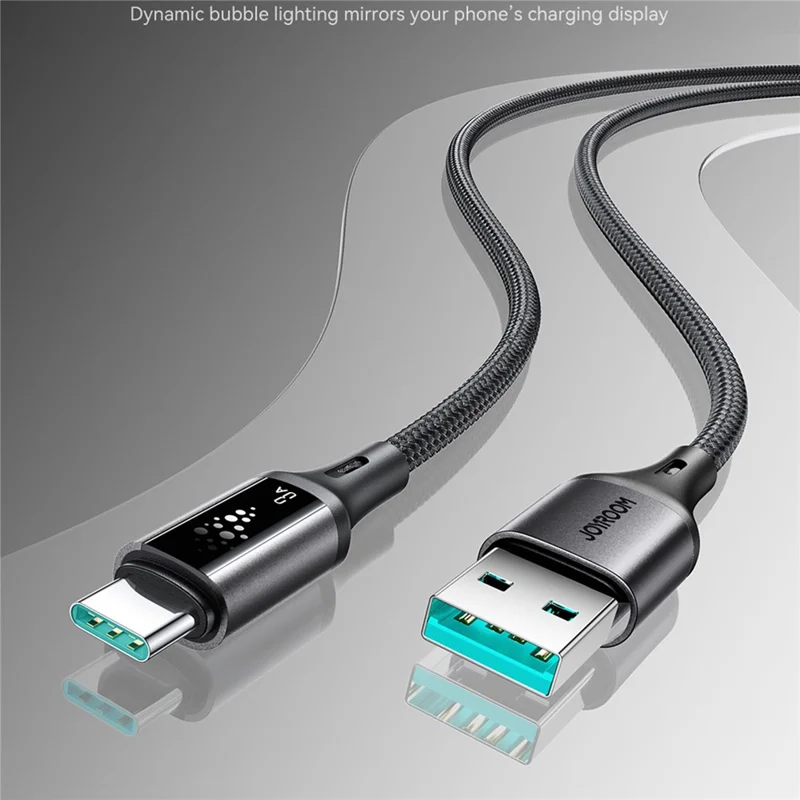 JOYROOM S-A60 1.2m 3A USB-A to Type-C Cable Fast Charging Data Sync Nylon Braided Cord