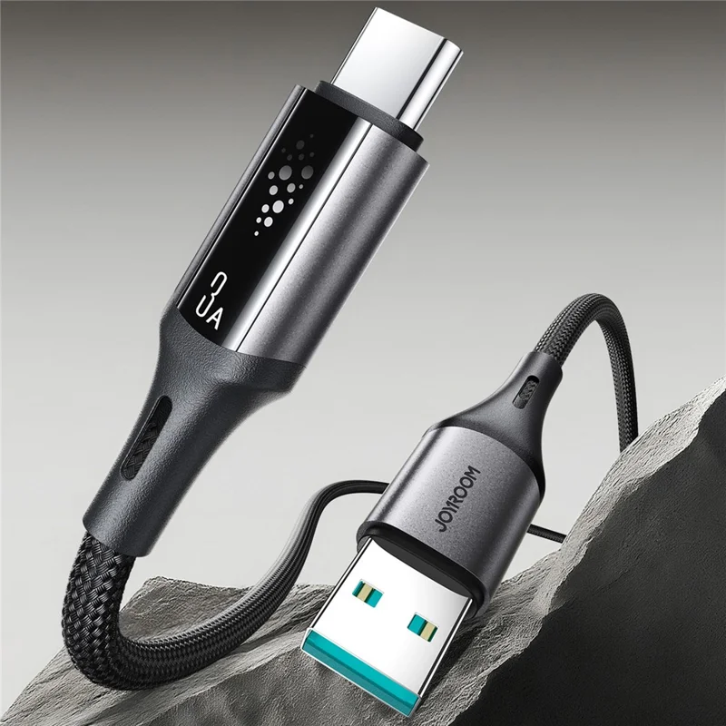 JOYROOM S-A60 1.2m 3A USB-A to Type-C Cable Fast Charging Data Sync Nylon Braided Cord