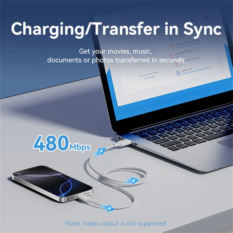 VENTION CTQWF CTQ Series USB 2.0 A Male to Type-C Male 3A Data Cable 2M Fast Charging Cord