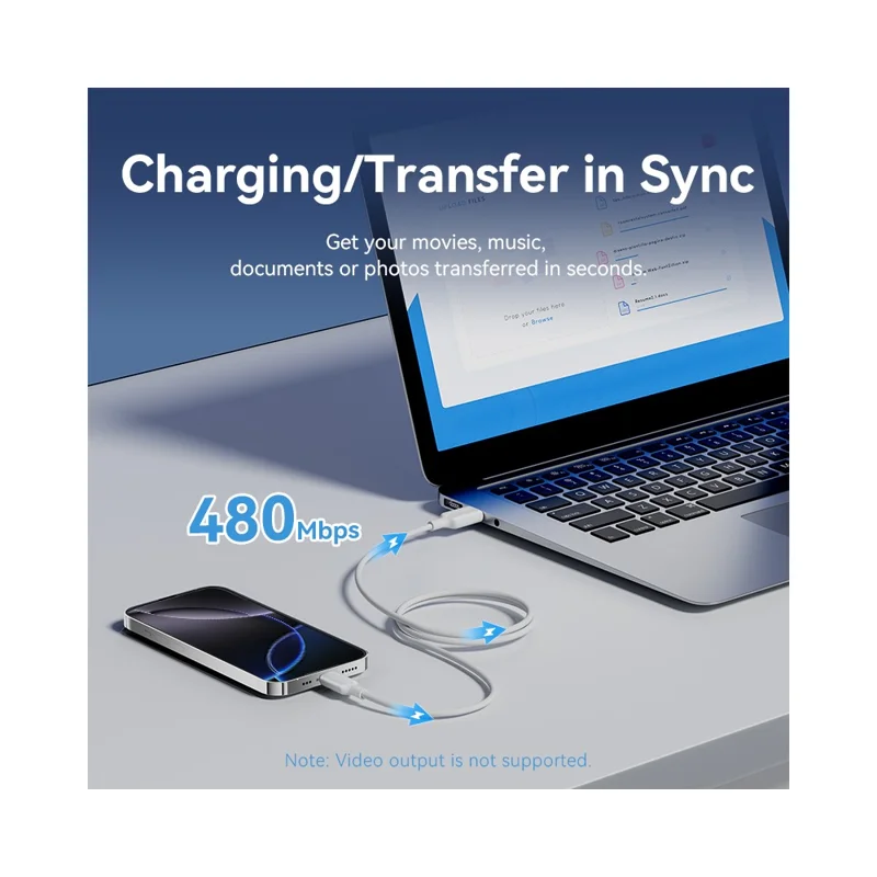 VENTION CTQPF Câble de données USB 2.0 Type A vers Type C de 1 m, 3A Charge rapide pour smartphone et tablette, Rose