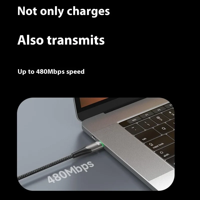 TOTU CB-17-CC Câble de données USB-C vers USB-C 120 cm 60 W Déconnexion automatique intelligente Cordon de charge rapide tressé - Tarnish