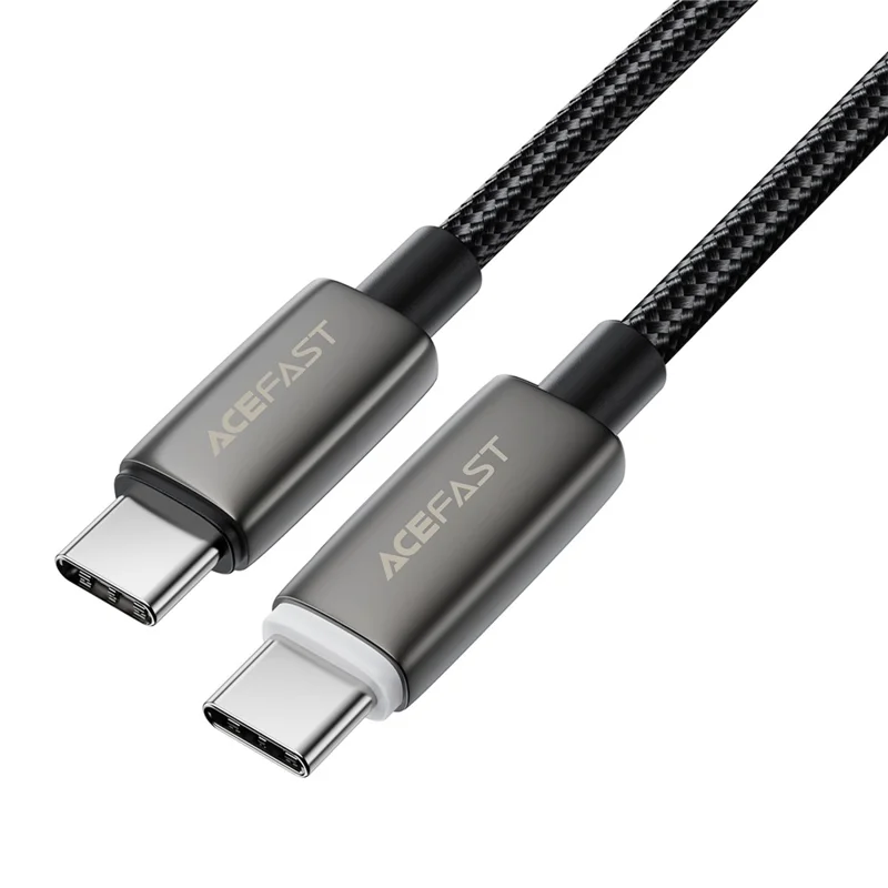 ACEFAST C23-03 1.2m Smart Power Off Charging Cable 3A 60W Fast Charging USB C to USB C Braided Data Cord