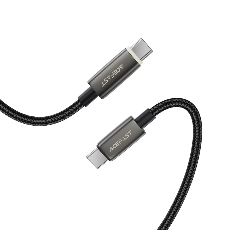 ACEFAST C23-03 1.2m Smart Power Off Charging Cable 3A 60W Fast Charging USB C to USB C Braided Data Cord