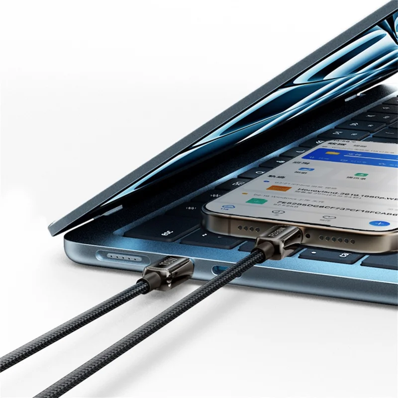 RECCI RS42C 1.5M USB to Type-C Cable 100W Super Fast Charging with LED Indicator Data Transfer - Black