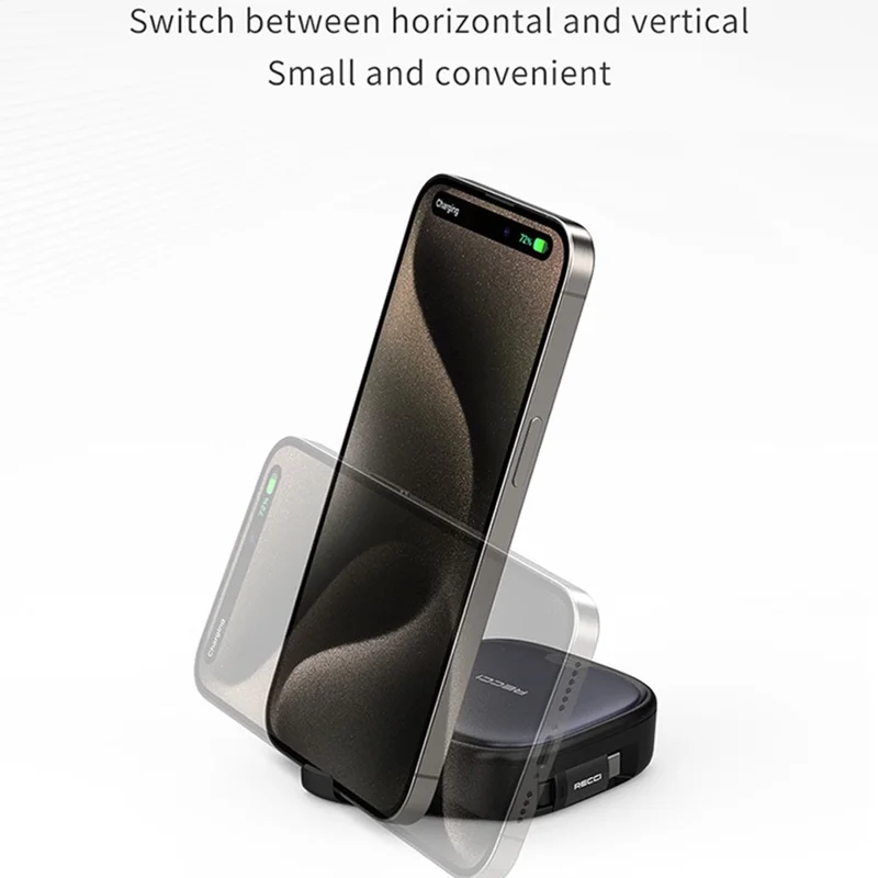 RECCI RS36T 5-in-1 PD 65W Fast Charging Data Cable USB Adapter Kit with Phone Stand Storage Box