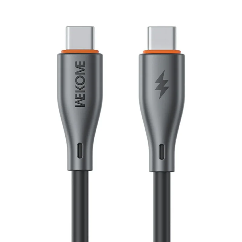WEKOME WDC-117 Flash Series 1m Type-C to Type-C 65W Fast Charging 480Mbps Data Cable - Black