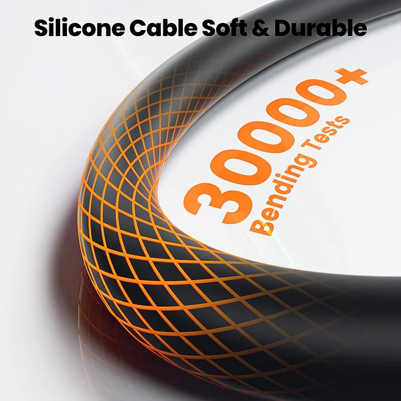 TOOCKI TQ-X103 2m USB-A / USB-C to USB-C / iP 240W Fast Charging Data Cable with Colorful Breathing Light