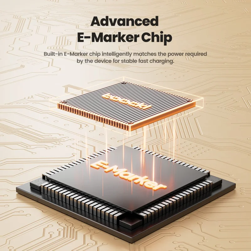 TOOCKI TQ-X94C2 1m Retractable USB C to USB C 100W PD Fast Charging Data Transfer Cable - White