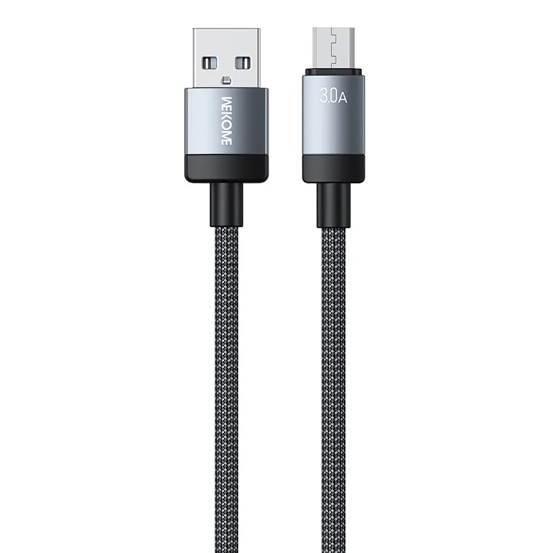 WEKOME WDC-123m Kinkong Raycor Series Braided Fast Charging Cable 3A USB to Micro 480MB / S Data Transfer Cable