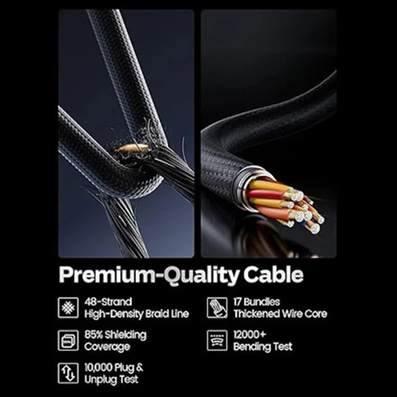 MOVE SPEED MSC01 1.2m Data Cable Full Function 40Gbps High Speed Transfer 240W Fast Charging Cord