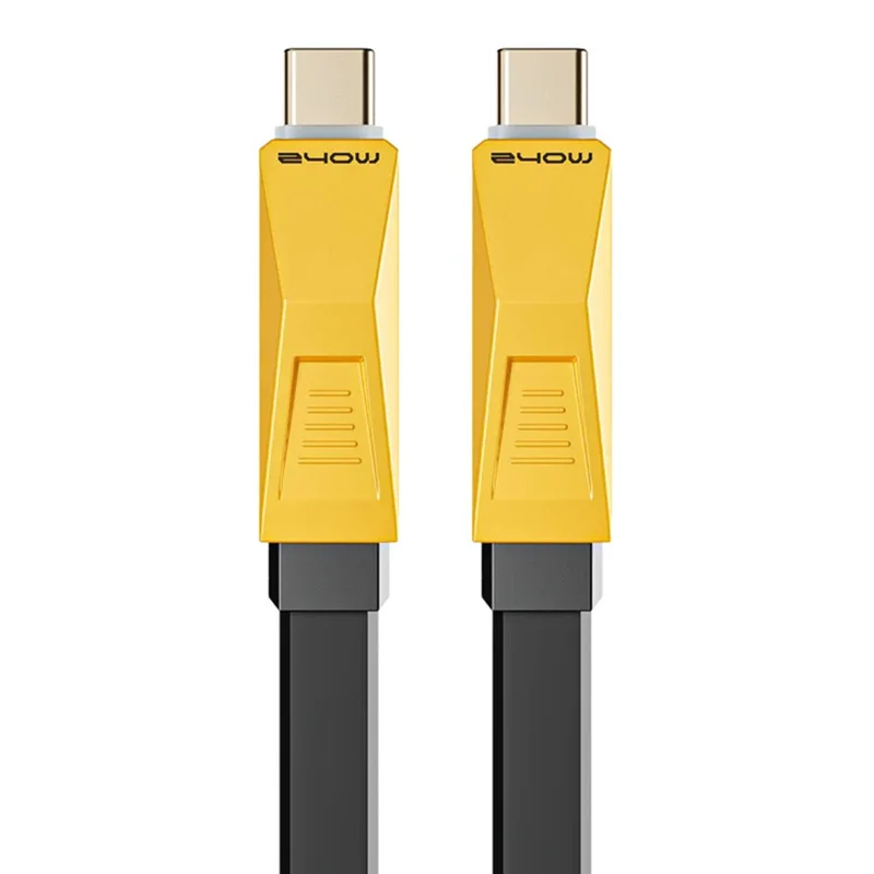 MOVE SPEED YSUCC02-C10 1m Data Cable High Power Transfer USB-C Fast Charging Cord - Yellow