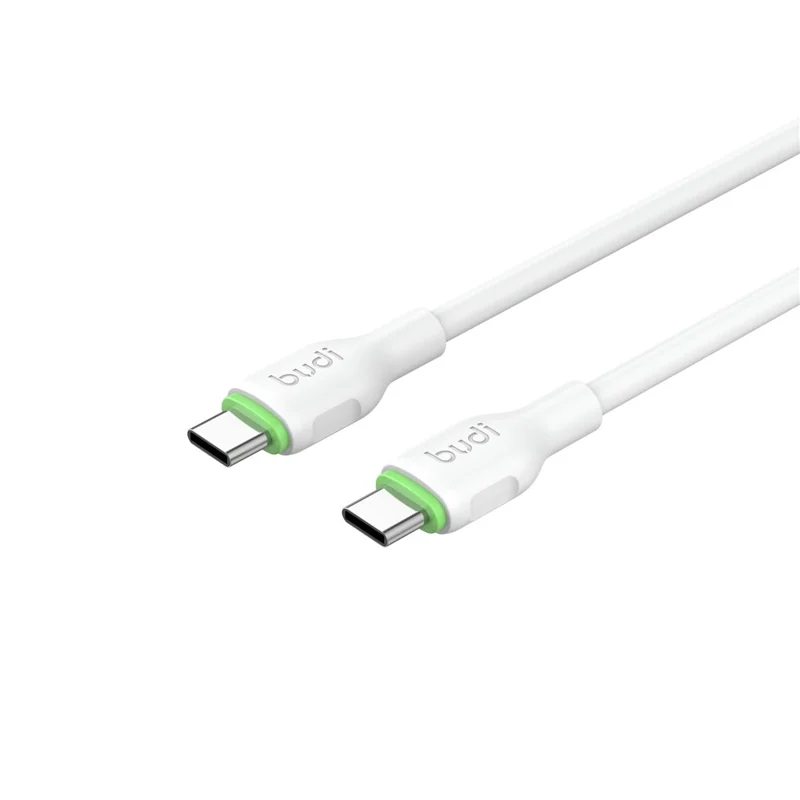 BUDI DC261TT30W 3m 65W Fast Charging Type C Cable Soft TPE USB C to USB C Data Cord