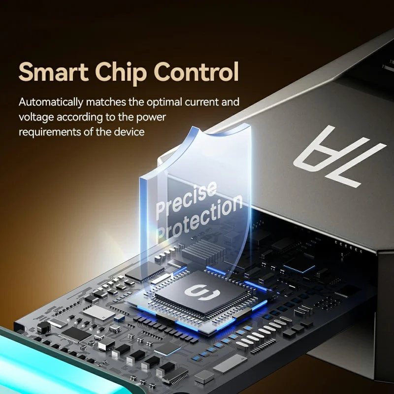 ESSAGER 1m USB A to USB C Stainless Steel Cable 7A Fast Charging 480Mbps Data Sync Cord