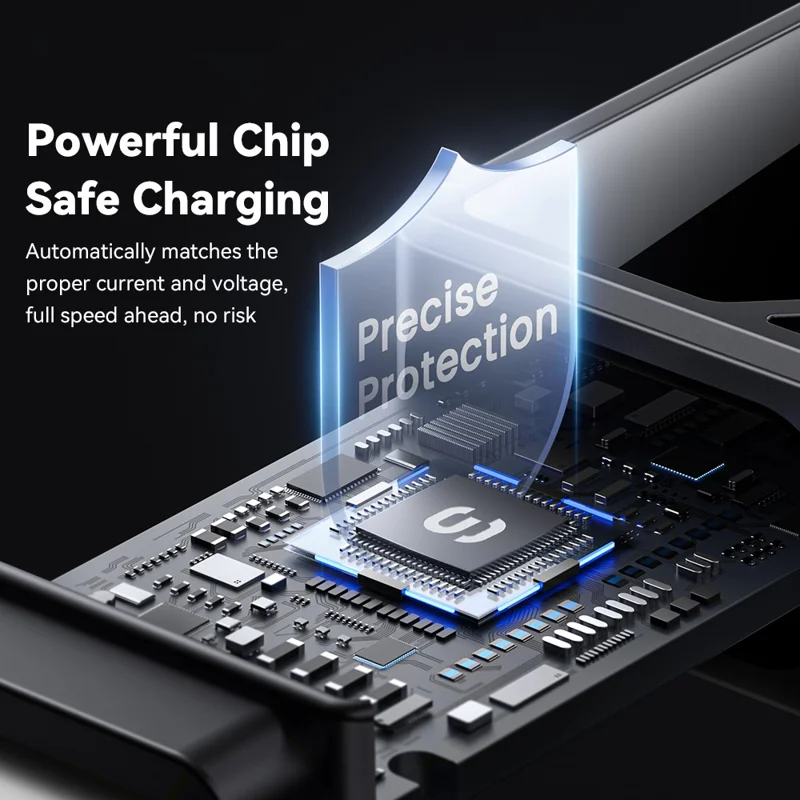 ESSAGER USB-A to USB-C Cable 7A 100W Digital Display Fast Charging Data Cable 0.25m