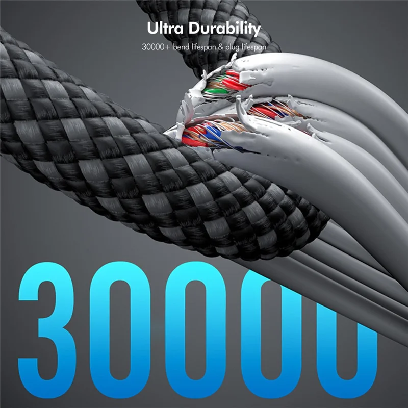 ENKAY HAT PRINCIPE 2m PD100W Tipo-C a Tipo-C Cavo Magnetico Intrecciato Ricarica Rapida Trasferimento Dati - Nero