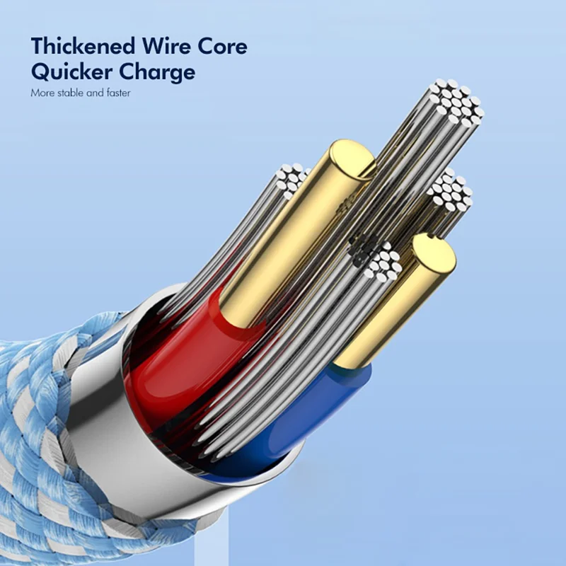 ENKAY HAT PRINCE 1.5m PD 60W Type-C to Type-C Cable Nylon Braided Charging Cord Data Transfer for iPhone 17  /  16  /  15 Series / Android - Blue