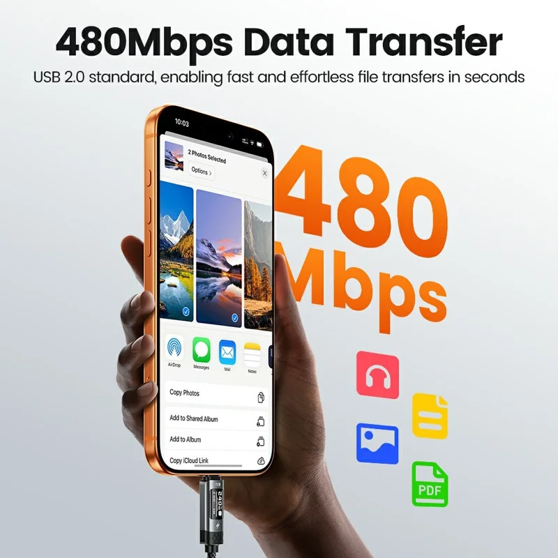 TOOCKI TX111C4 240W OLED Display USB-C Cable 1m Fast Charging Cord Data Transfer 480Mbps for Laptops / Tablets / Phones