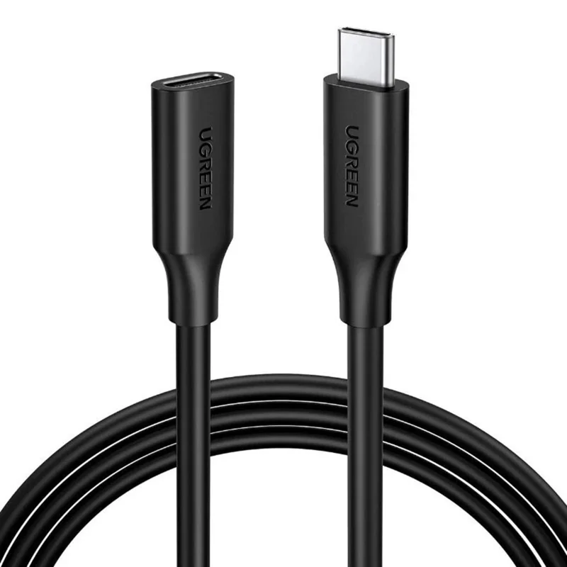 UGREEN 80810 0.5m USB C 3.1 Extension Cable PD 100W Charging Data Cable for Nintendo Switch / Phones, Support 4K 60Hz Gen 2 10Gbps