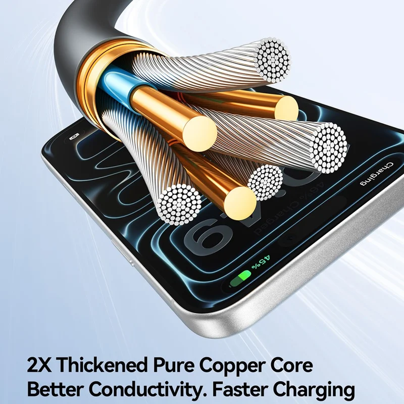 JOYROOM S-A61 3 in 1 Charging Cable USB-A to Type-C / iP / Micro USB 3.5A 1.2m Fast Charging Cord - Black