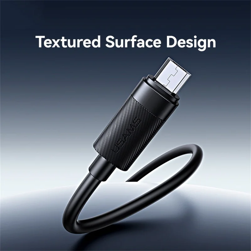 USAMS SJ779 U94 1m USB-A to Micro USB 2A 18W Fast Charging Cable Data Sync Cord for Android Phones