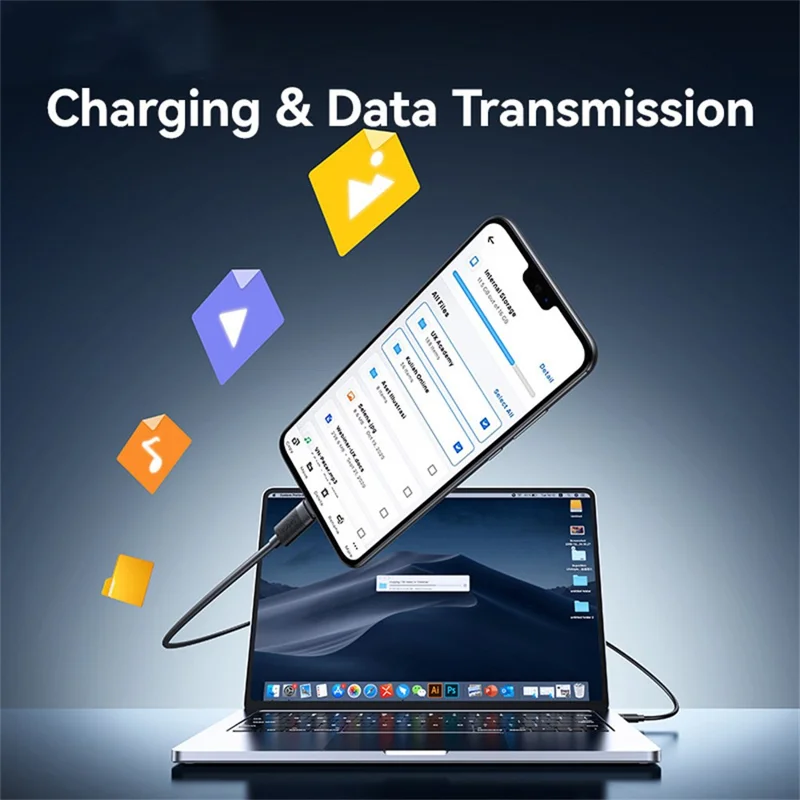 USAMS SJ779 U94 1m USB-A to Micro USB 2A 18W Fast Charging Cable Data Sync Cord for Android Phones