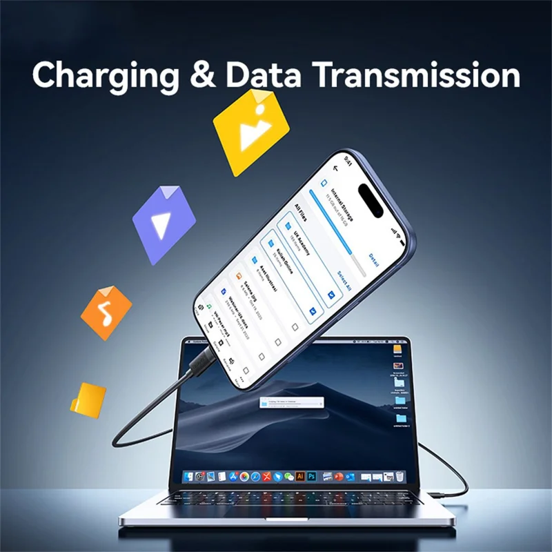 USAMS SJ777 U94 3A 18W USB-A to Type-C Fast Charging Cable Data Transfer Cord for Phones / Tablets