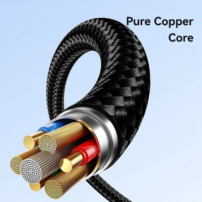 USAMS SJ769 U91 60W Aluminum Alloy Fast Charging Cable 1m USB-C to USB-C Data Cable