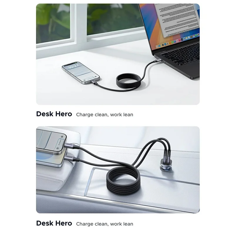 UGREEN 55517 1m Magnetic USB C to USB C Cable PD 100W Fast Charging Data Cord for MacBook / iPhone / iPad