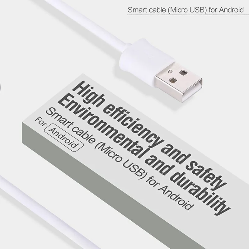 DEVIA 2.1A 1M Smart Cable Micro USB Charging Cable Fast Data Transfer Android Cable - White
