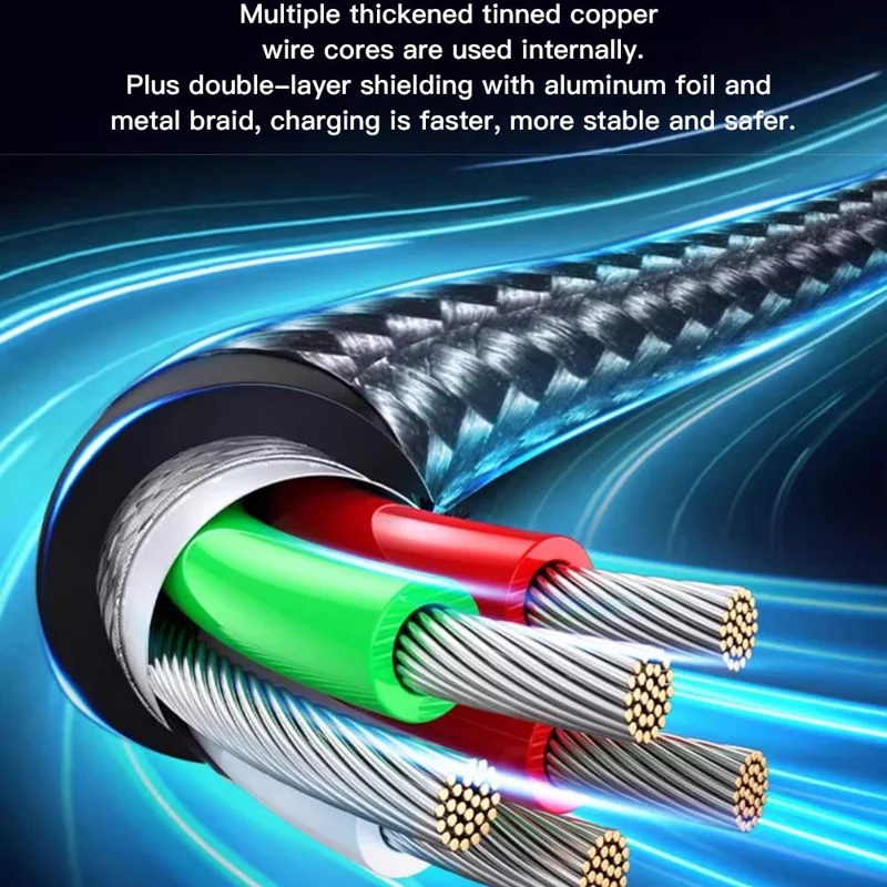 TOTU CB-7-T-B 1m USB-C to USB Cable 30W Fast Charging Braided Data Cable with Digital Display - Black