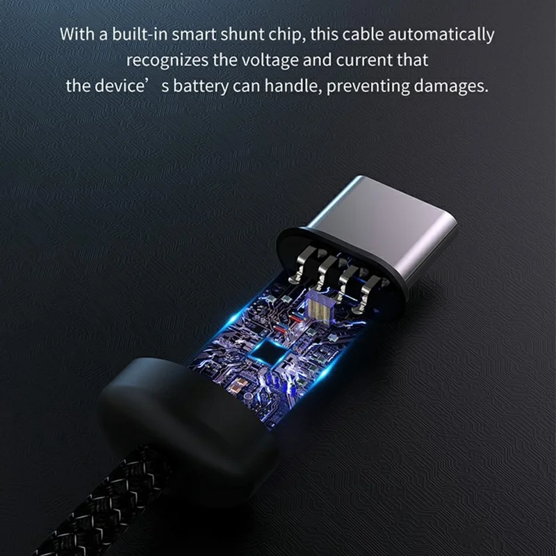 DEVIA EC646 Gracious Series 1m Type-C to Type-C Cable PD 60W Fast Charging Data Cord - Black