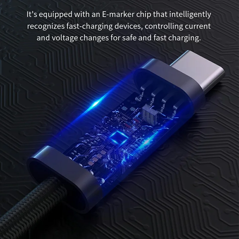 DEVIA EC652 Extreme Speed Series 2m Type-C to Type-C Cable 240W PD Fast Charging Data Cord - Black