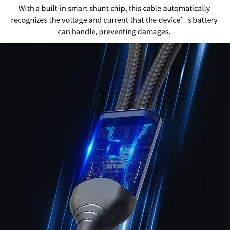 DEVIA EC648 Extreme Speed Series 1.2m Type-C to Type-C 60W + IP 12W Cable Dual Port Fast Charging Data Cord - Black