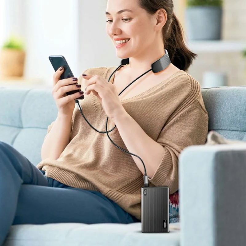 DEVIA EC317 1.5m Ultra4 Type-C to Type-C PD 100W Fast Charging Cable Massager Lanyard 3 in 1 Data Cord - Blacklti Function Portable Device For Office Travel