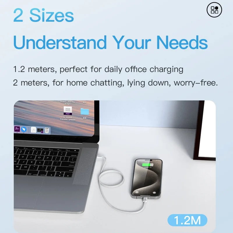 TOTU CB-10-CC-240W 120cm USB-C to Type-C Cable PD Fast Charging Silicone Braided Data Cable - White