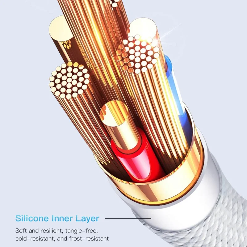 TOTU CB-10-CC-240W 200cm USB-C to Type-C Cable PD Fast Charging Silicone Braided Data Cable - White