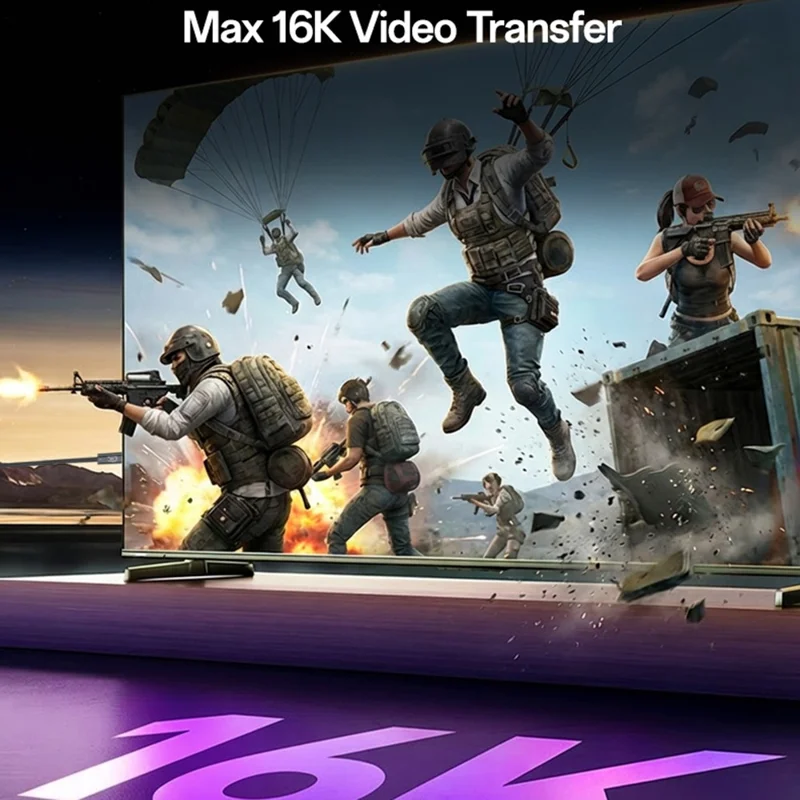 YESIDO CA211 Thunderbolt 5 USB-C til USB-C kabel 80 Gbps 240 W hurtig opladning 16K video kabel - Sort