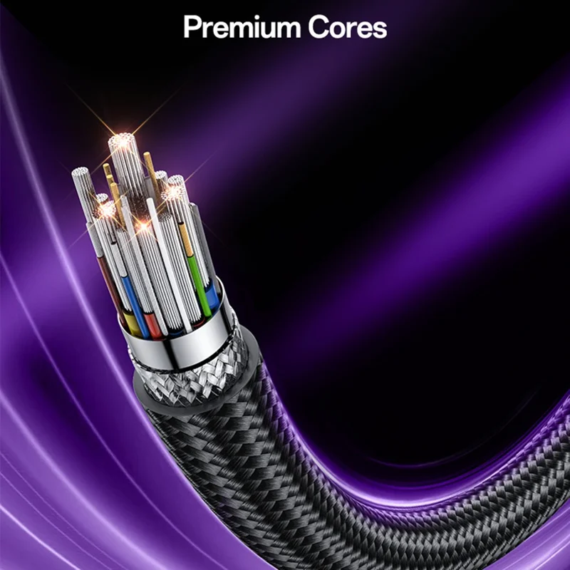 YESIDO CA211 Thunderbolt 5 USB-C til USB-C kabel 80 Gbps 240 W hurtig opladning 16K video kabel - Sort