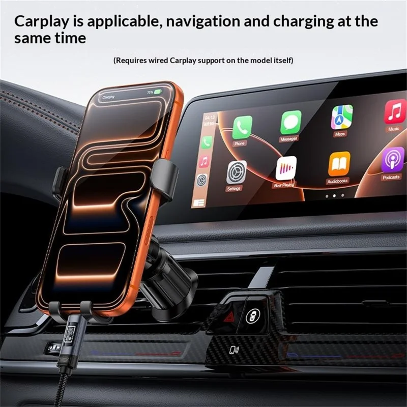 YESIDO CA138C 120cm OLED Digital Display USB-A to USB-C 66W Fast Charging Nylon Braided Data Cable