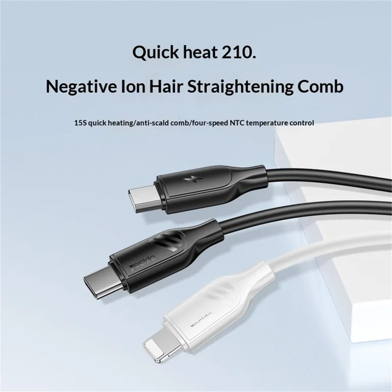 YESIDO CA126C 1 m USB-A til USB-C kabel 18 W hurtiglade data-synkroniseringskabel til Samsung / Xiaomi / Huawei - Sort