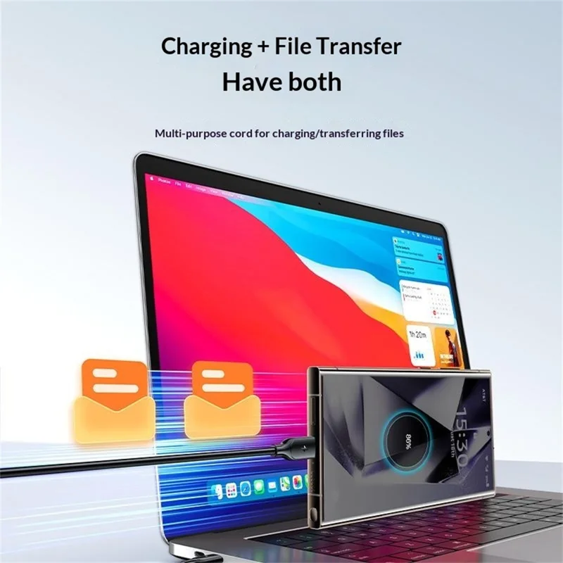 YESIDO CA126C 1 m USB-A til USB-C kabel 18 W hurtiglade data-synkroniseringskabel til Samsung / Xiaomi / Huawei - Sort