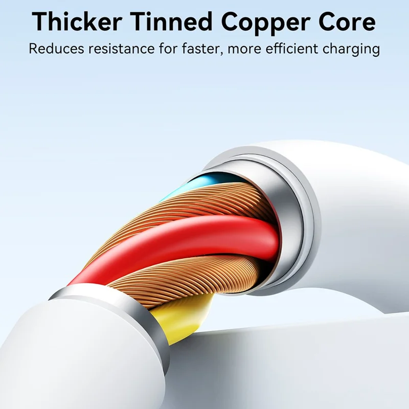 JOYROOM S-A62 1.2m USB-C to USB-C Cable 60W Fast Charging Liquid Silicone Data Cord for Phone Laptop - White