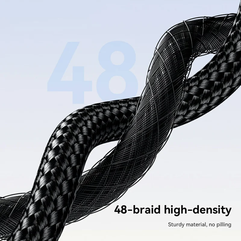 ESSAGER 2m 4 in 1 USB-A  /  Type-C to Type-C  /  iP Braided Data Cord PD 240W Fast Charging Cable - Grey