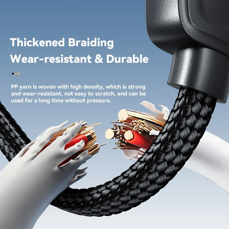 ESSAGER 4-in-1-Kabel Type-C auf 2 Type-C, Micro, iP (5-14), 3A Schnellladekabel, 16 cm