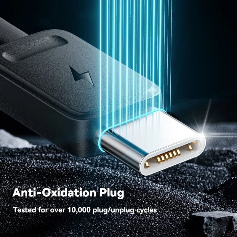 ESSAGER 4-in-1-Kabel Type-C auf 2 Type-C, Micro, iP (5-14), 3A Schnellladekabel, 16 cm