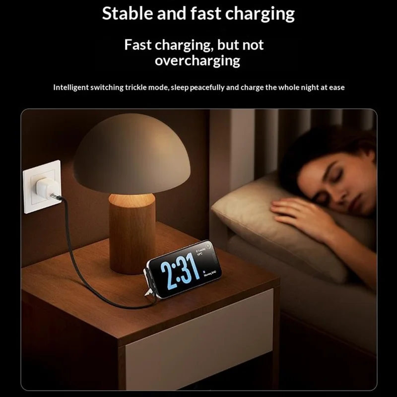 YESIDO CA207 1.2m USB-C to USB-C 90 Degree Elbow Cable 60W Fast Charging Data Cable with Stand - Tarnish+Black