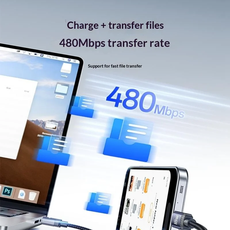 YESIDO CA204M 1m USB A to Micro USB Cable 18W Fast Charging Braided Data Cable for Samsung / Xiaomi / Motorola - Tarnish Grey